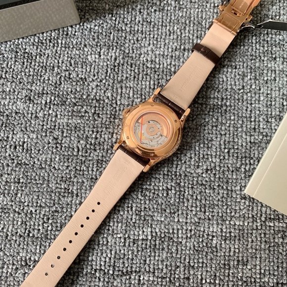 Armani automatic mechanical watch rose gold white